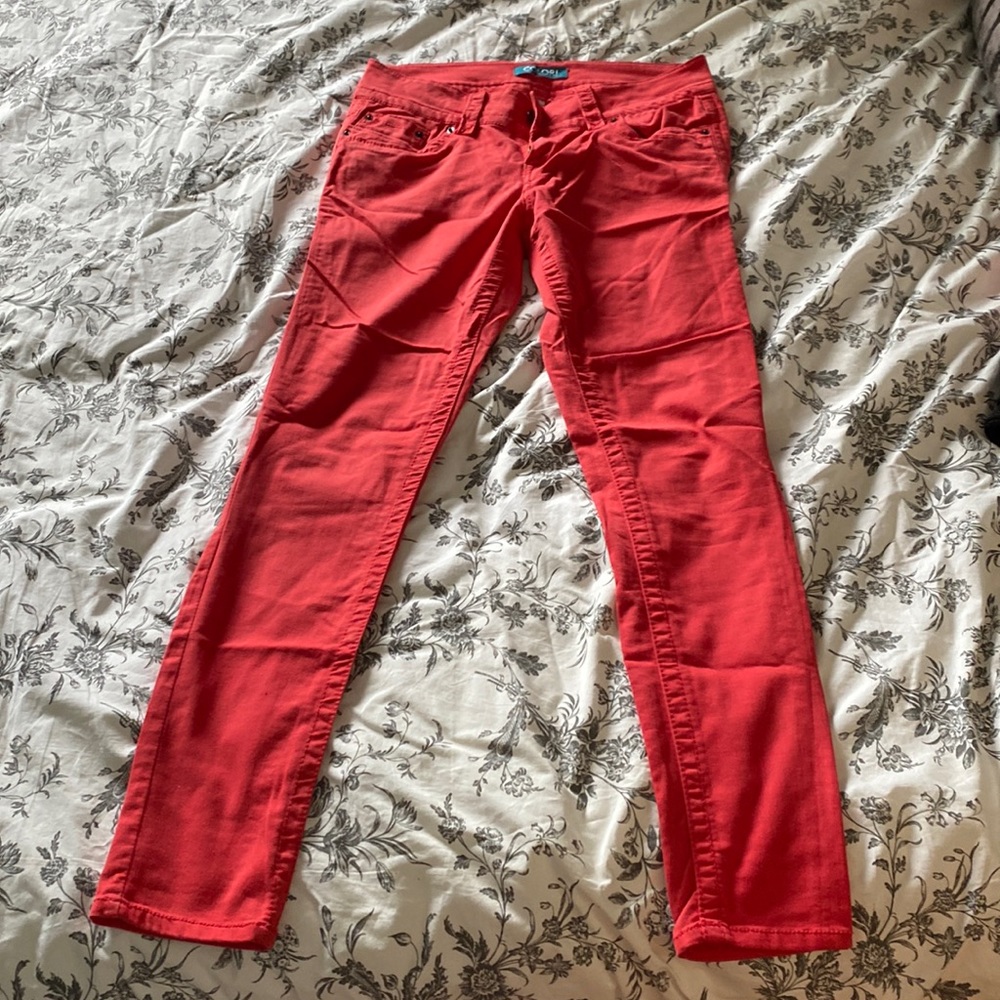 COLORI Corail skinny pants